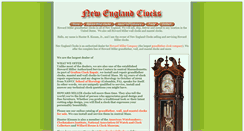 Desktop Screenshot of new-england-clocks.com
