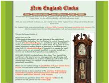 Tablet Screenshot of new-england-clocks.com